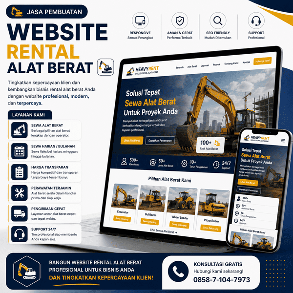jasa website rental alat berat