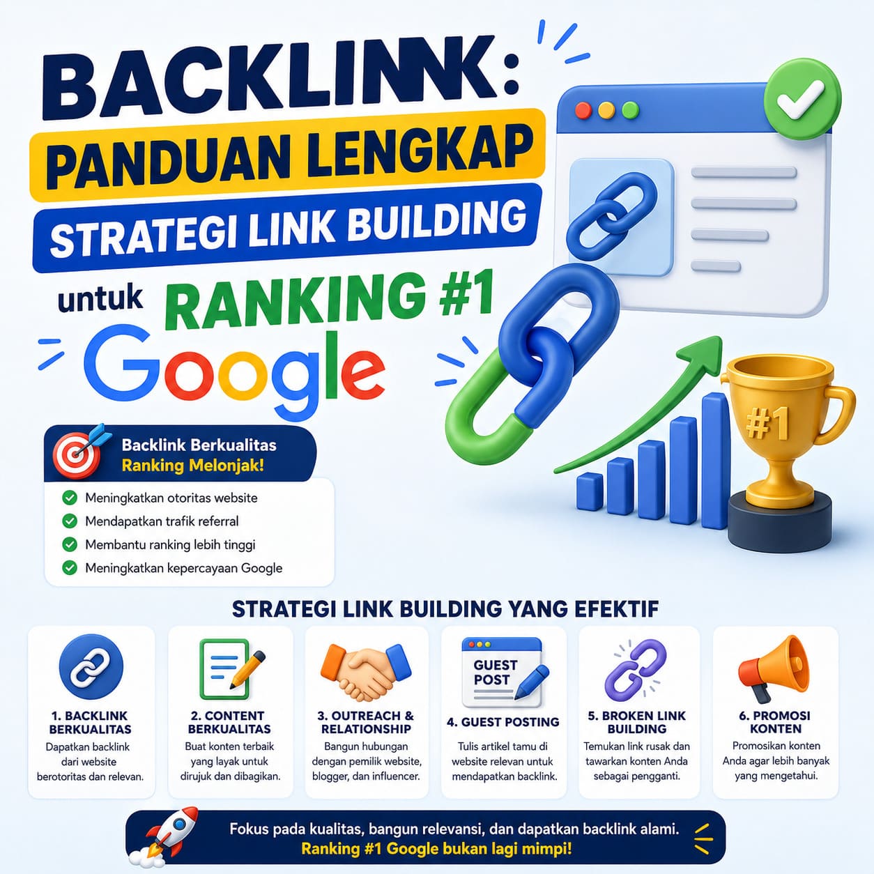 Backlink: Panduan Lengkap Strategi Link Building untuk Ranking #1 Google