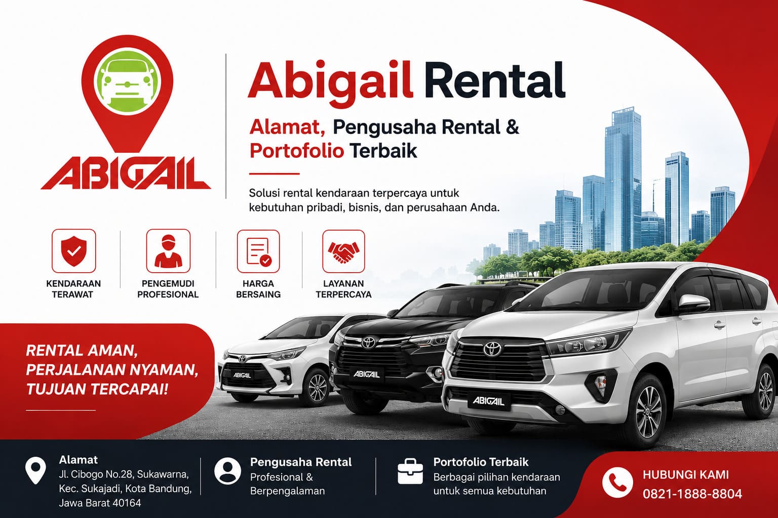 Abigail Rental: Alamat, Pengusaha Rental & Portofolio