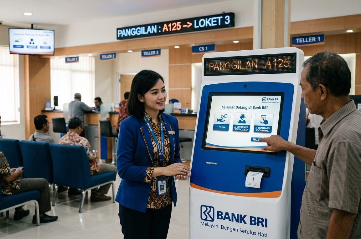 Mesin Antrian Bank BRI