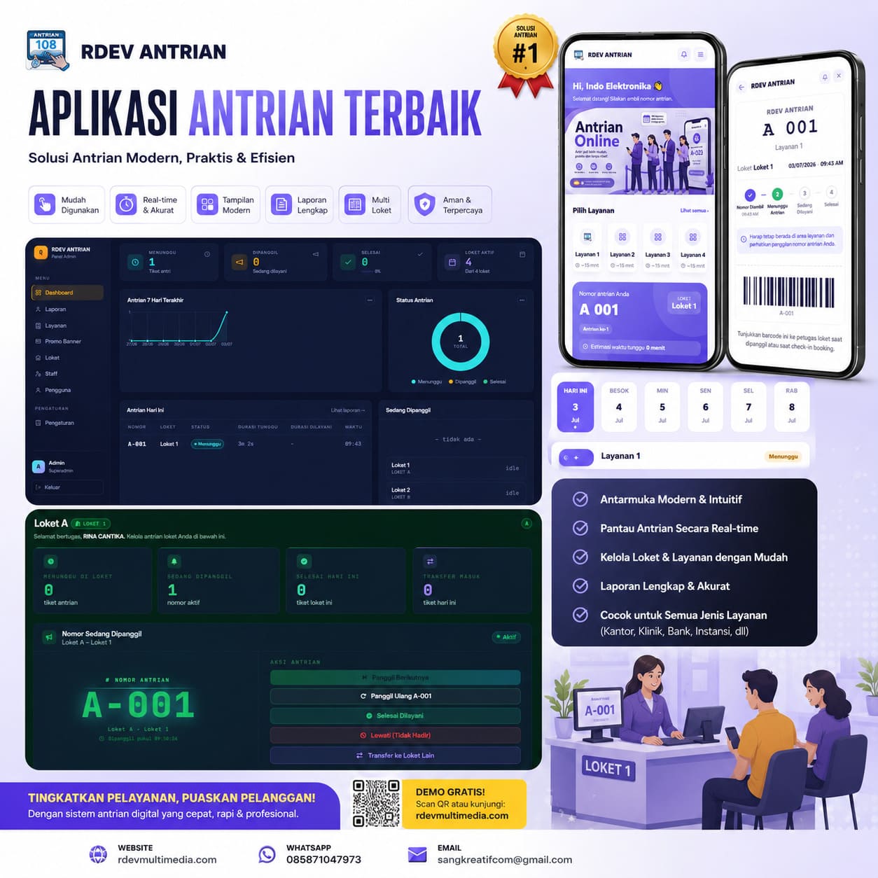 demo antrian online