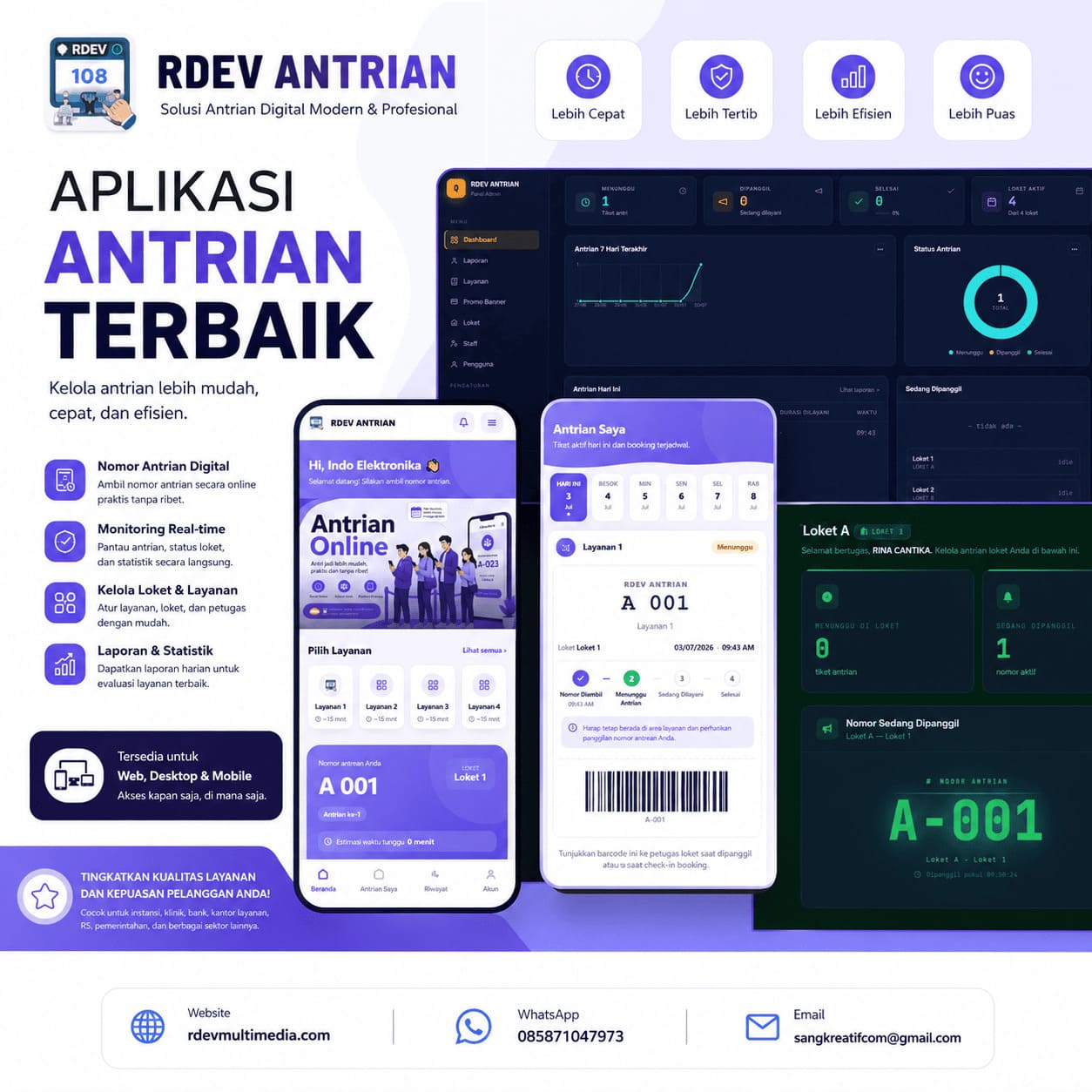 contoh antrian online